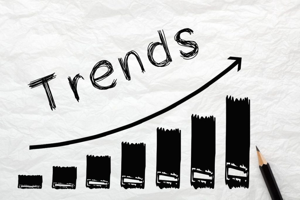 Crumpled paper background featuring a visual representation of web design trends, showcasing creativity and innovation.