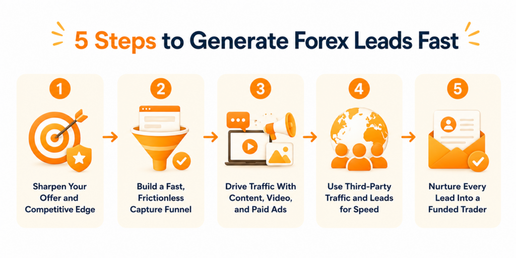 The 5 Steps to Generate Forex Leads Fast